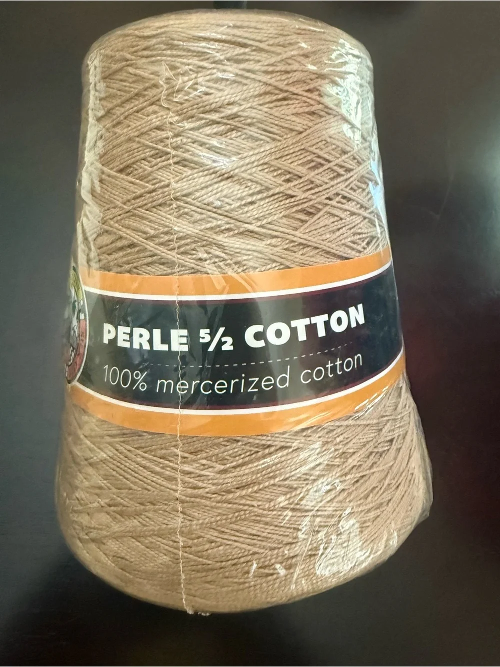 Silk City Tan Perle Cotton Thread - 100% Mercerized - Linen